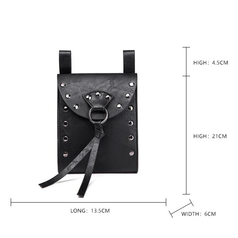 Medieval Retro Waist Bag Viking Style Hanging Belt Coin Purse Knight Fanny Pack Portable Men Women Money Pouch Costume Props