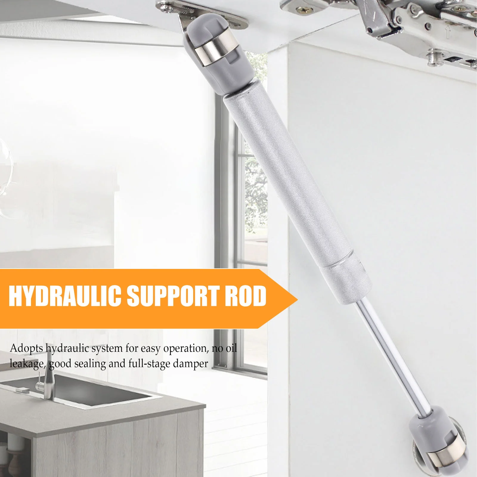 2 Buah Penyangga Gas Untuk Lemari 8 Inci Engsel Penopang Tutup Pneumatik Soft Close Lift Untuk Furnitur Kotak Kayu Lemari Dapur