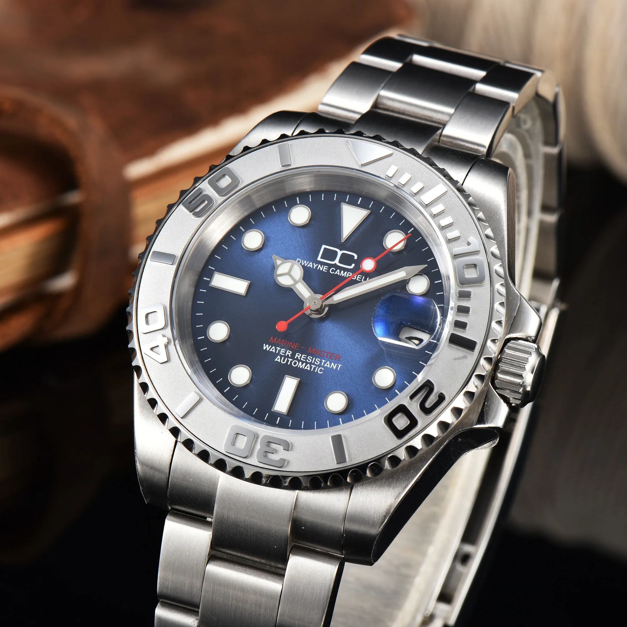 Uhrenzeiger C3/bgw9 Blau Grün Leuchtend passend für NH-35-36 Uhrwerk Mechanische Armbanduhr Zubehör Silber Gold Roségold Schwarz – Detail 5