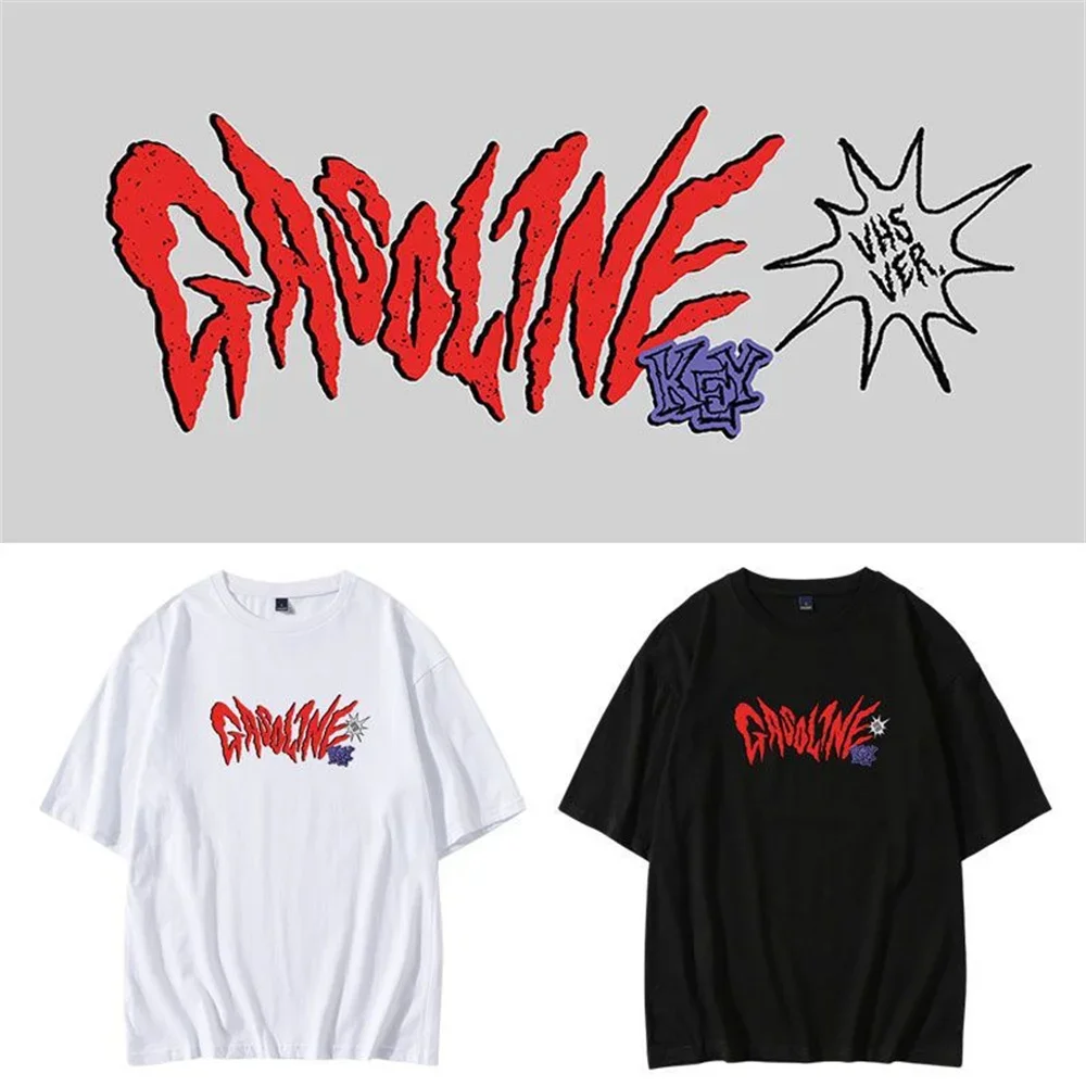 KPOP SHINee Key New Album Gasoline Same Short Sleeve T Shirt Women Men Aesthetic Graphic Tshirt Cotton Tees Streetwear