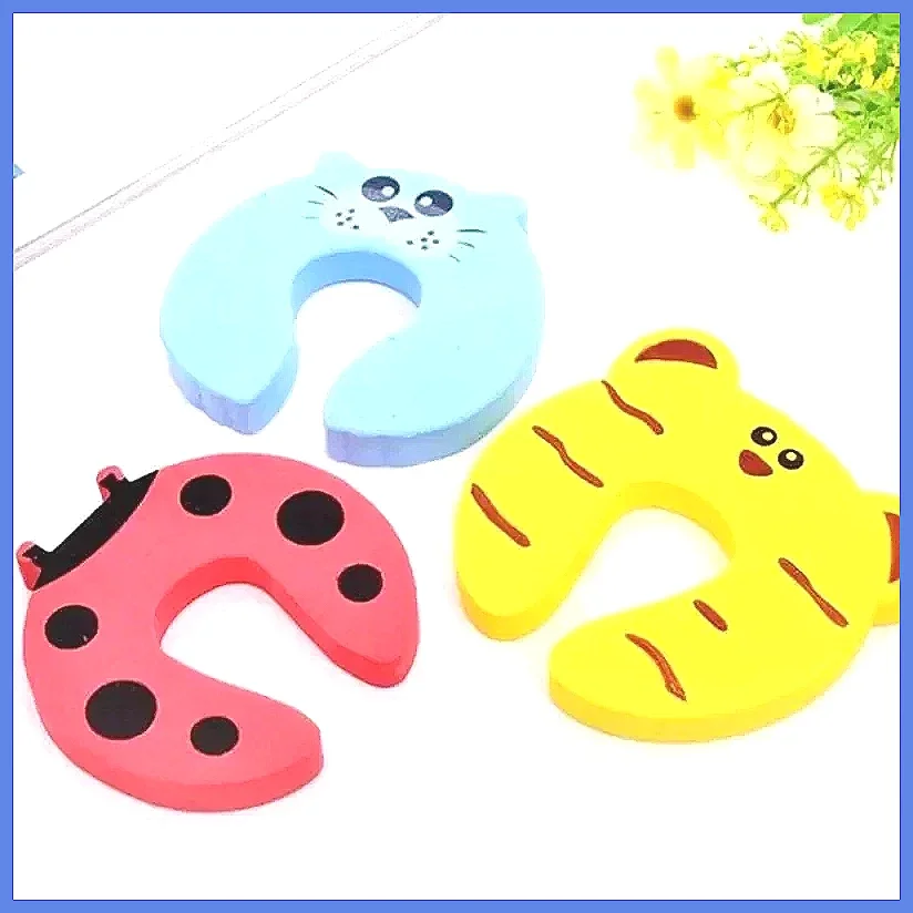 Cute Animal EVA Door Stopper Anti-Pinch Finger Guard Baby Safety Protector for Furniture Edge Corner Child Lock Newborn Care