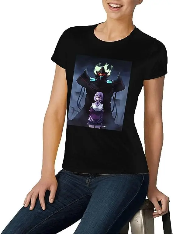 The Anime Seven Deadly Sins Shirt Women's Fashion Short Sleeve Cotton T Shirts Quick Dry Pattern Custom Tee Tops Black