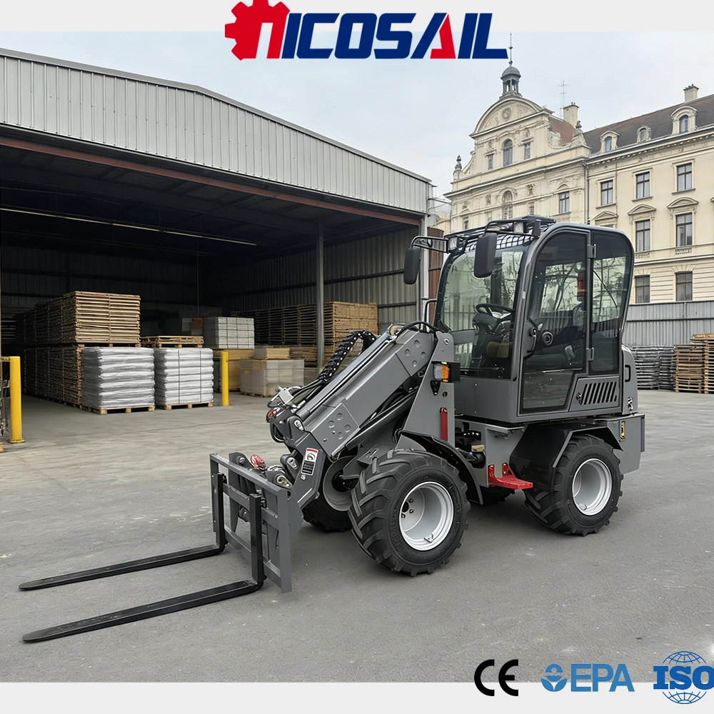 

Nicosail Small Telescopic Wheel Loader CE Certified Easy Control for Farmland Construction