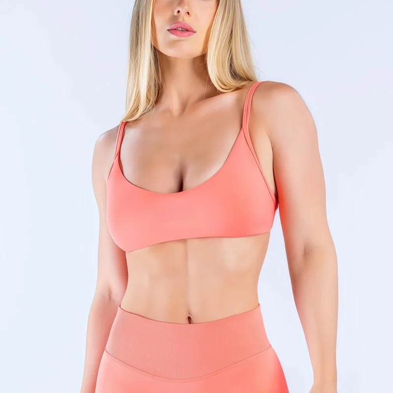 HISTELLO Impact Scoop Neck Bra - Sports Bra Racerback review and price