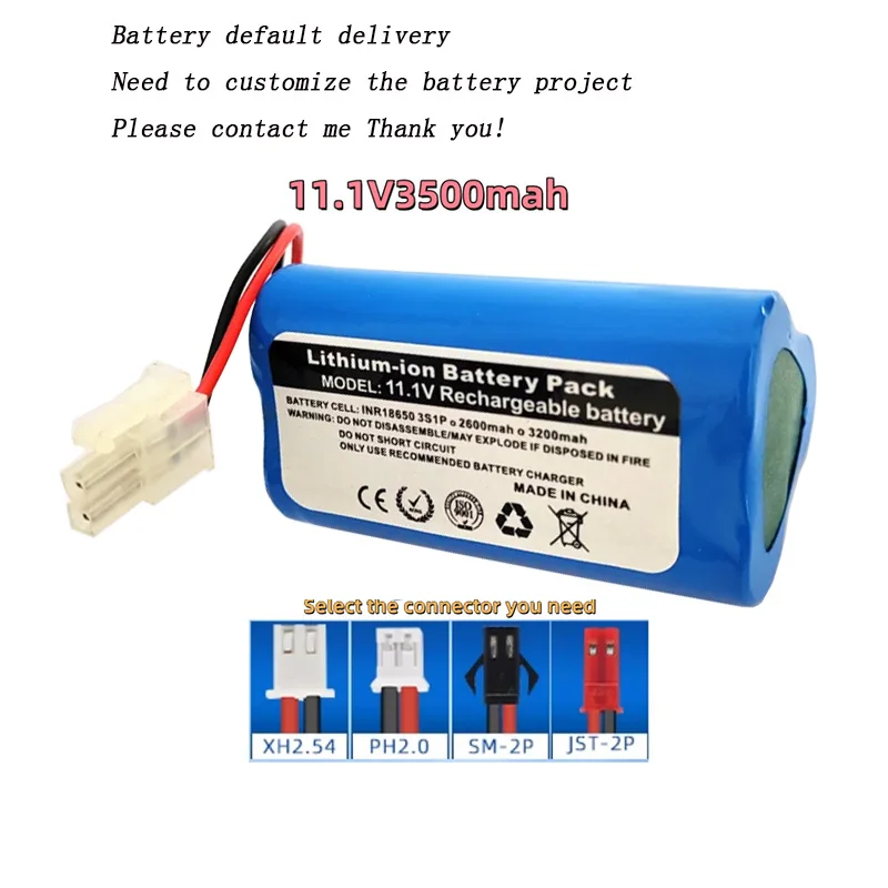 Bateria de lítio recarregável samsung 33g, 11.1v 10.8v 3200mah 3s1p para robô aspirador de pó total tovcrr30201, célula de substituição