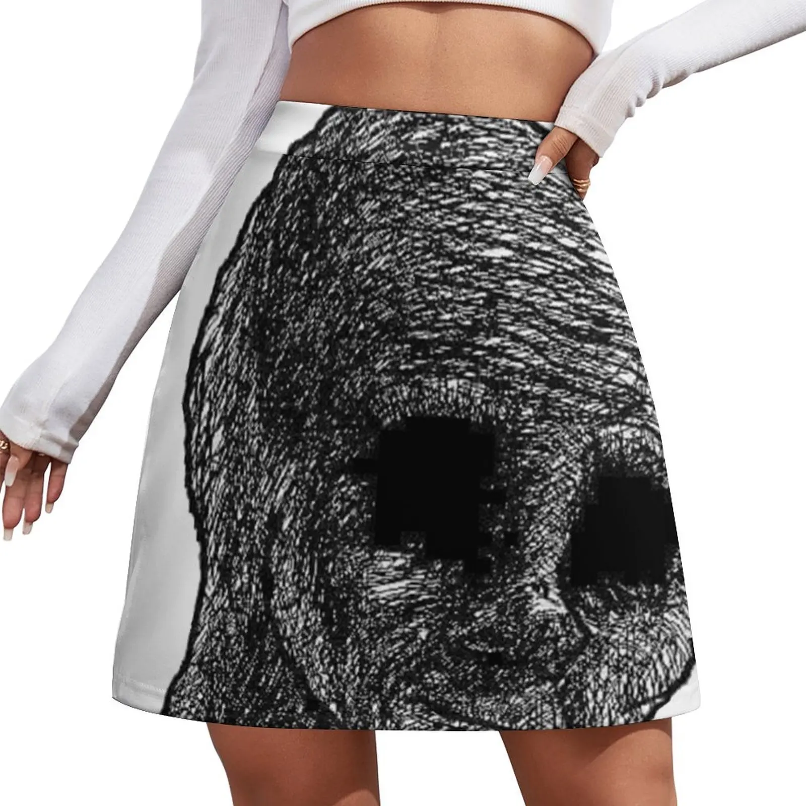 Depressed Wojak Minirock-Skorts für Damen, Rock-Set, Minirock