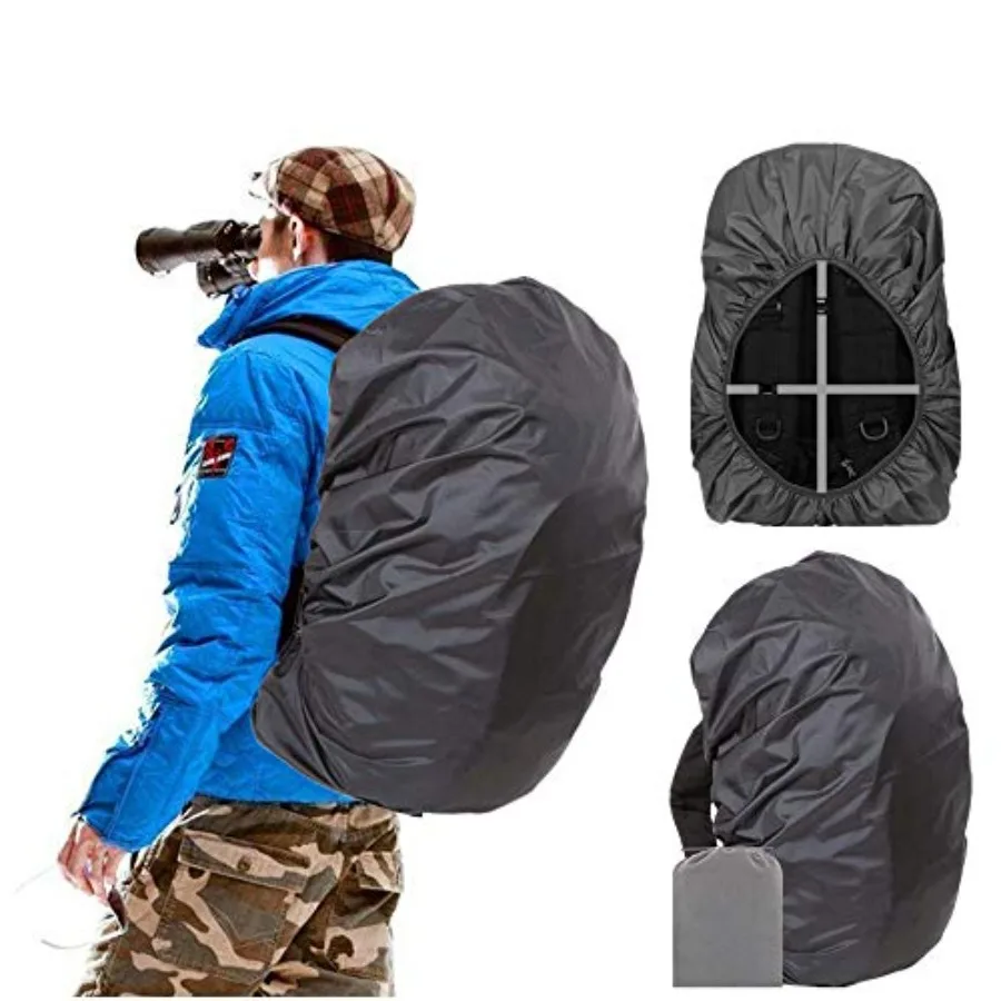 

Waterproof Backpack Rain Cover, 12000mm Ultra-Waterproof, Upgraded Ultra-Strong Multilayers, Antislip Buckle Strap