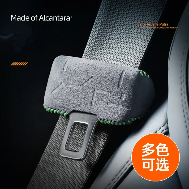 1PCS Car Safety Belt Buckle Clip Protective Cover for Zeekr 001/009/X Safety Belt Anti-Scrape Protective Sleeve Cover Decoration