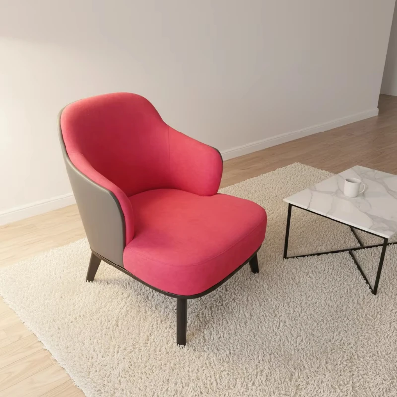 

Modern velvet sofa chair, suitable for families, durable and environmentally friendly