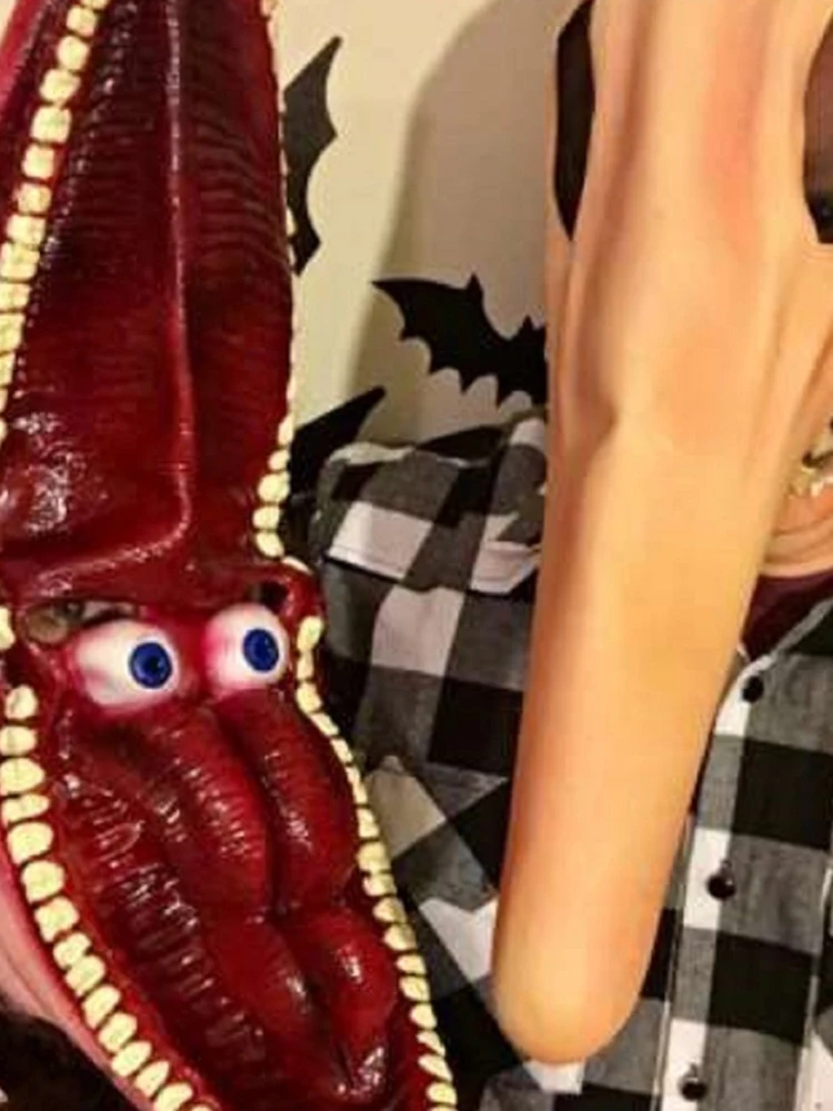 Máscaras de Adam y Barbara, accesorios de Cosplay de terror para Halloween, decoración navideña, disfraces de juego de rol, máscaras, disfraz peludo