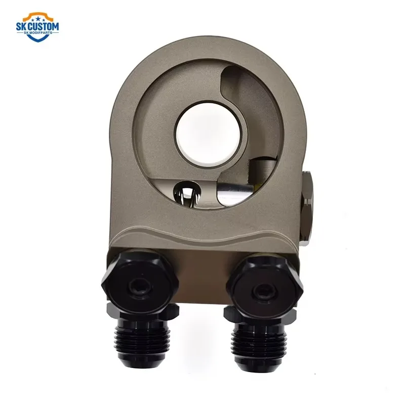 Engine Radiator Adapter Oil Cooler Filter Sandwich Plate Thermostat Adaptor BRZ GT86 Aluminum Engine Oil Cooler Adapter