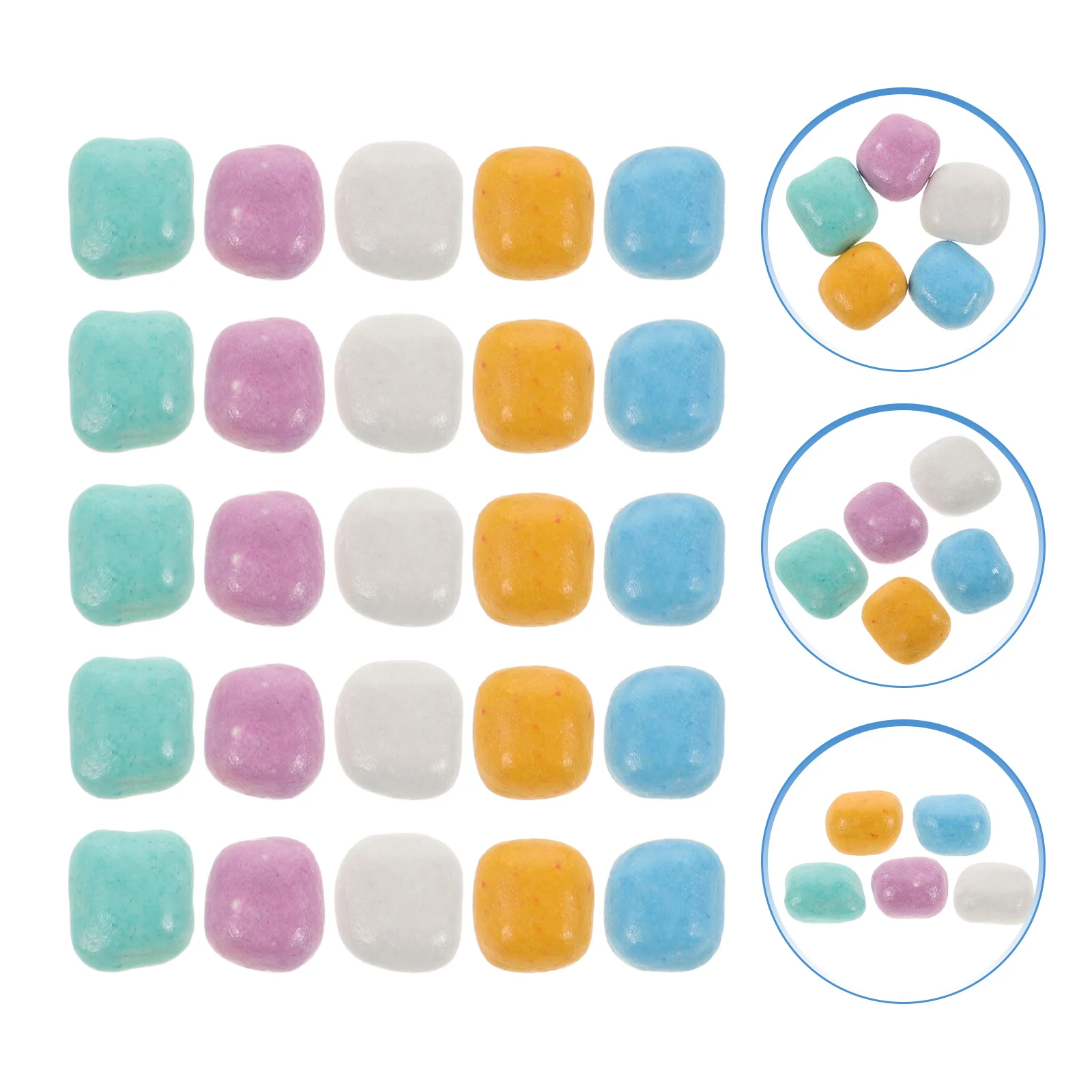 1 حزمة تقليد الخزف الرمال متعدد الألوان الاطفال الحسية اللعب الكريات فضفاضة للحرف DIY بها بنفسك الجدول النشاط حشو الزخرفية