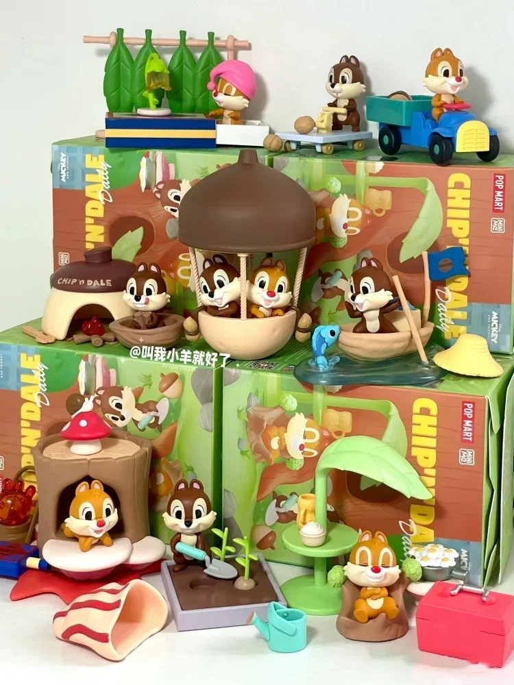 Chip N Dale Daily Series Scene Anime Figures Display Figures Figurines Trendy Play Toys Ornament Statue Desktop Decorations