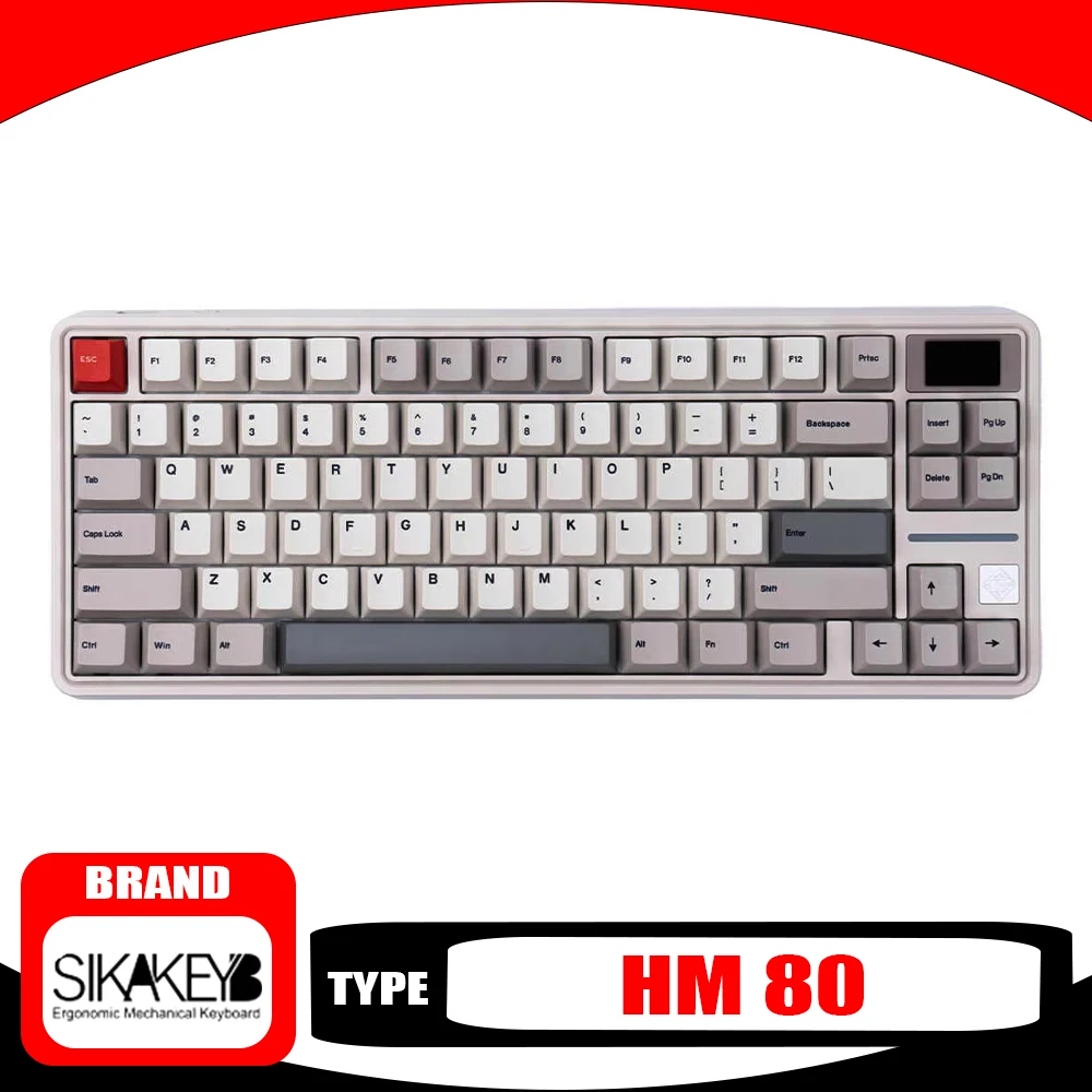 Sikakeyb Hm80 Magnetic Switch Mechanical Keyboard 8k Custom Screen Wired Gaming Keyboard E-Sports Pc Gamer Accessories Man Gifts