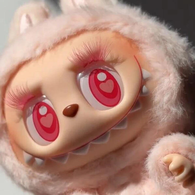 ใหม่ 17 ซม.Labubu มอนสเตอร์ด้านหน้า High-Energy Series เดียวกันสติกเกอร์ตา Labubu สร้อยคออุปกรณ์เสริมอาวุธ DIY ขนตา