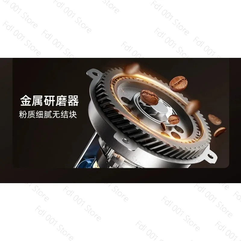 Suitable for Compact Espresso Machine for Home Office  Small Cafés 2-in-1 Cold & Hot Coffee Maker with Built-in Grinder