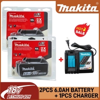 100% Original Makita 18V battery, Makita power tool battery, 6.0AH Lithium-ion Makita 18V LXT DTW700, DHP487, 125mm DGA404 🔋