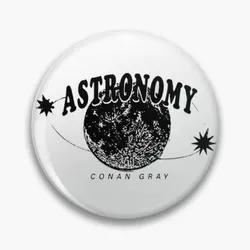 Astronomia Conan grigio morbido bottone Pin vestiti regalo creativo gioielli distintivo in metallo moda donna carino Decor amante spilla cartone animato