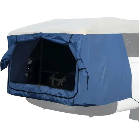 Quick-Deploy Vehicle Tent for Mid-Size Trucks with Camper Tops - Suitable for High-Back and Flat-Back Pickups - Weather-Resistan