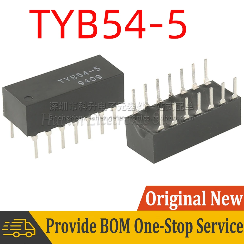 2pcs TYB54-5 DIP-14 TYB54 50 ohm 12NS 10-Tap Passive LC Delay Line Module High Precision High Stability