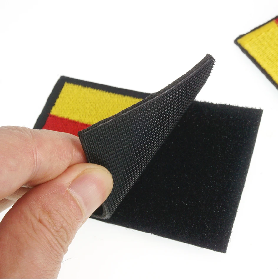 5PCS/1PC Deutsche Flagge Gestickter Aufnäher Deutschland Haken & Schleife Schulter Abzeichen Applikation Eisen Auf für Kleidung Zubehör – Detail 2