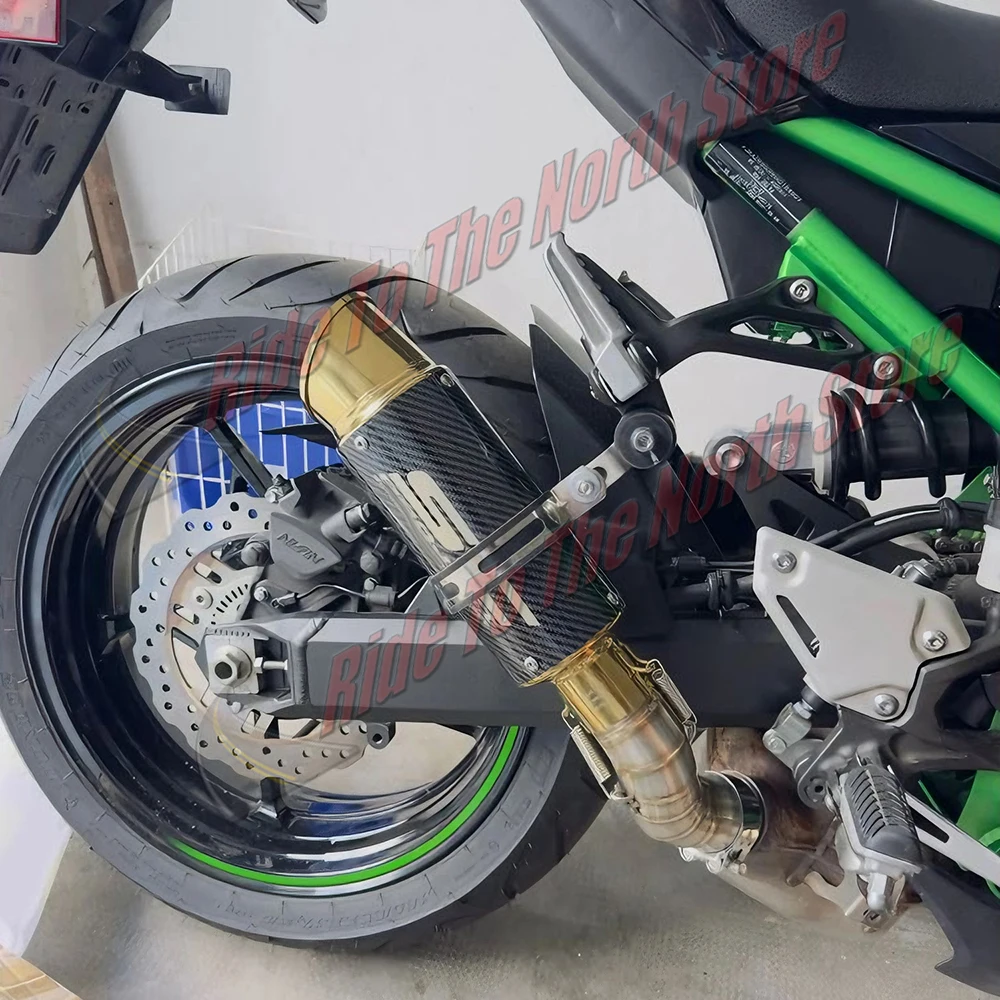 51mm Gold Color sc Exhaust Pipe For Kawasaki250/300//400/800/900/1000 ZX6R/10R R1/3/6/25 CBR500/1000 GSXR600/750 S1000RR Etc
