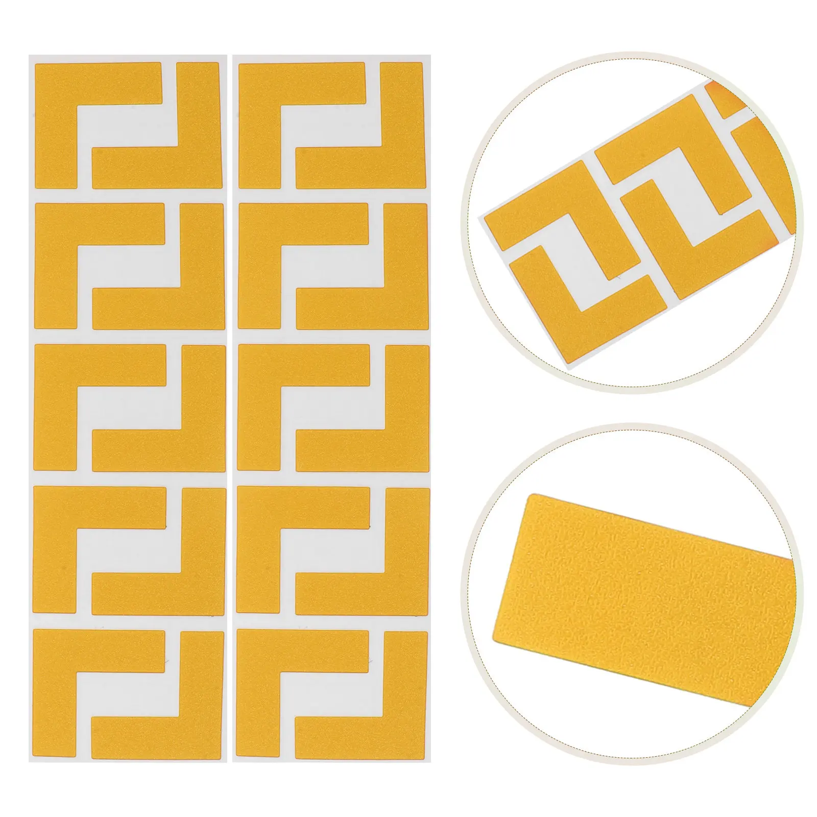 100Pcs L Shape Positioning Sticker Floor Marking Tape Corner Industrial Workshop Layout Marking Floor Decal Equipment Placement