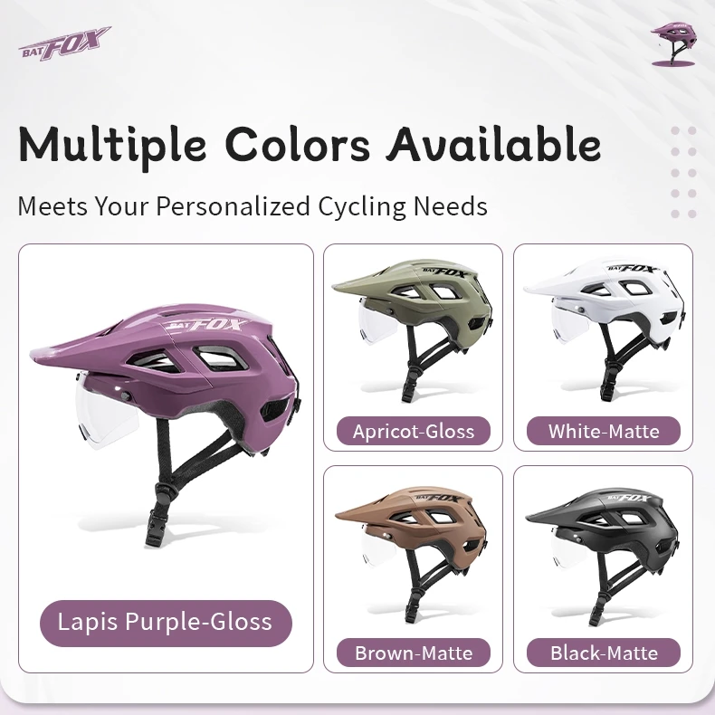 BATFOX Mountainbike-Helm mit Magnetvisier, Ultraleicht, Verstellbare Passform, Rennrad- und MTB-Fahrradhelm für Männer und Frauen, E-Bike-Ausrüstung – Detail 3
