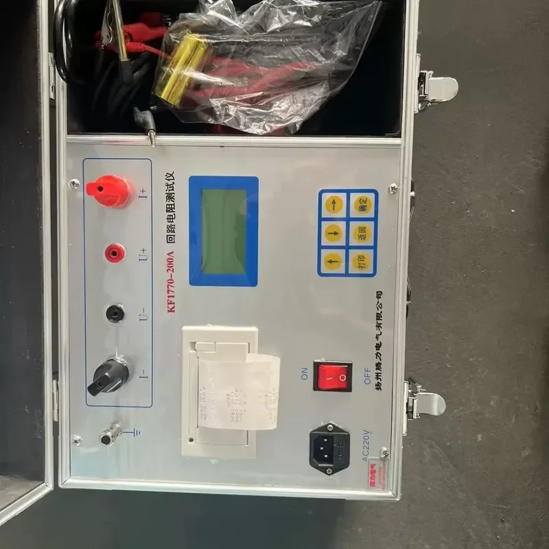 Transformer High Precision Loop Resistance Tester Lithium Battery Fast 100A200A with Printing