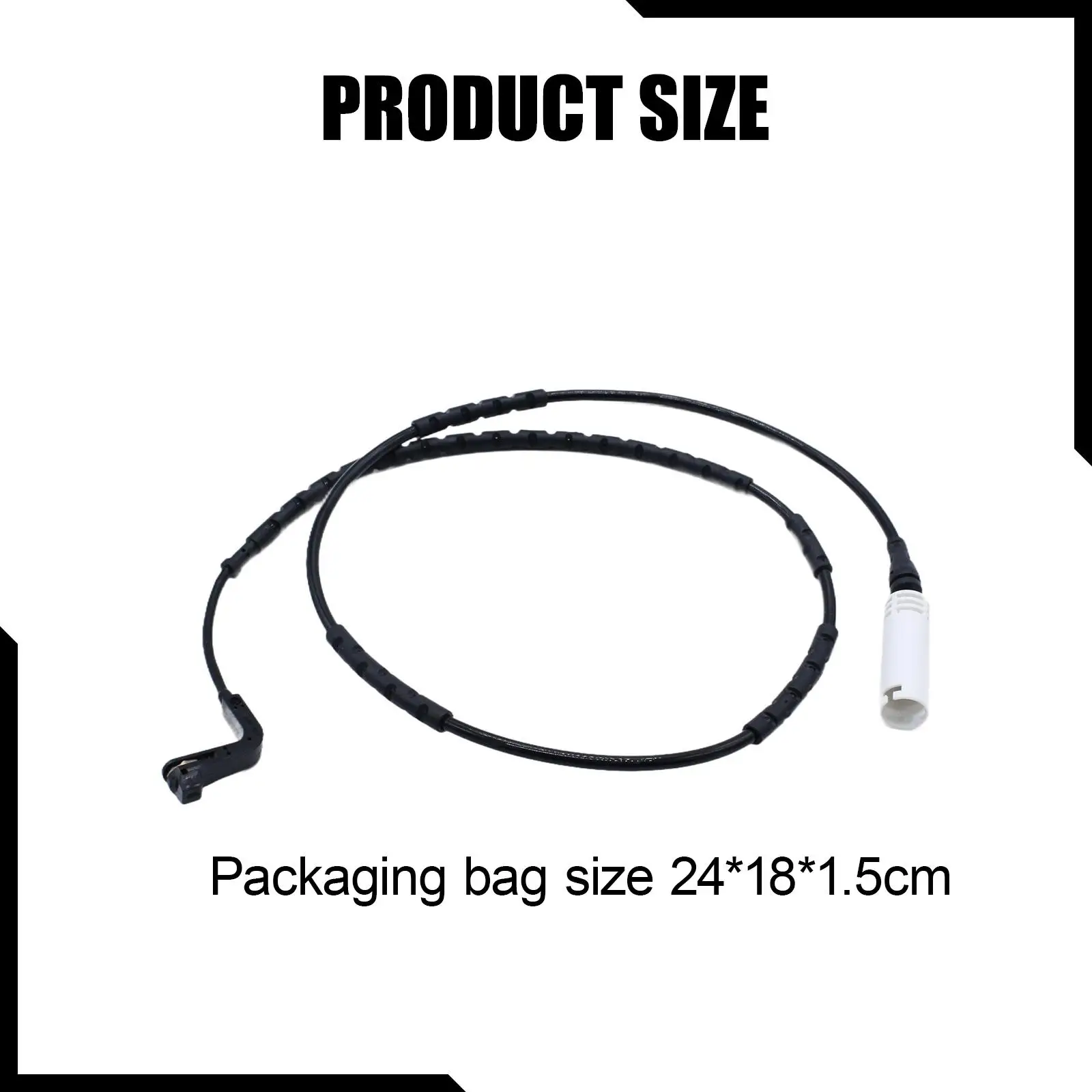 PP Rubber Rear Brake Pad Wear Sensor Kit Car Accessories Compatible for BMW Series 3 E90 E91 E92 E81 E87 E82 Maintenance