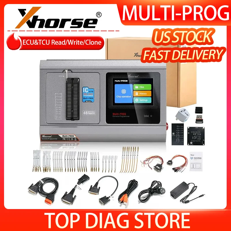 Xhorse VVDI Multi-Prog Programmer Support ECU TCU Read/Write/Clone MCU IMMO Module Vehicle Dashboard Read/Write MULTIPROG Programmer Update Version of VVDI Prog Programmer