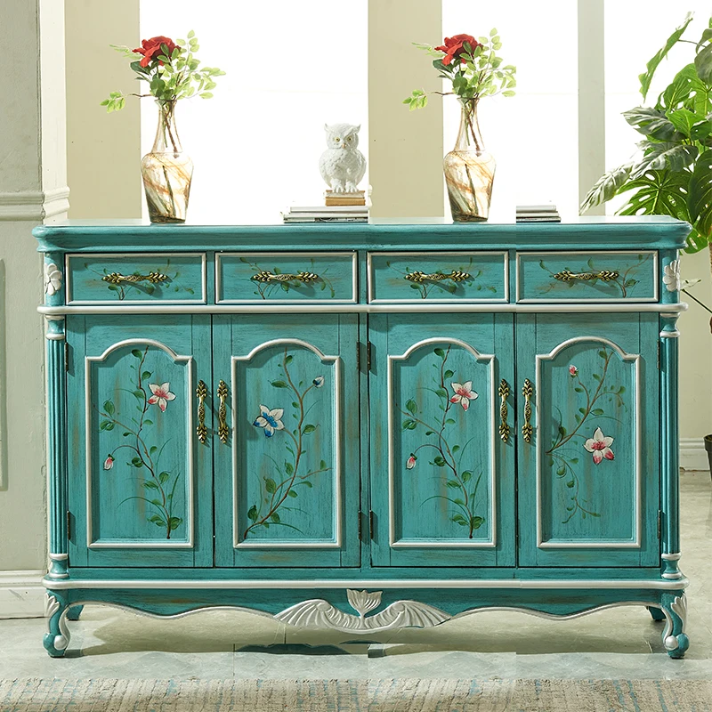 Painted multi-layer shoe cabinet baffle porch storage cabinet