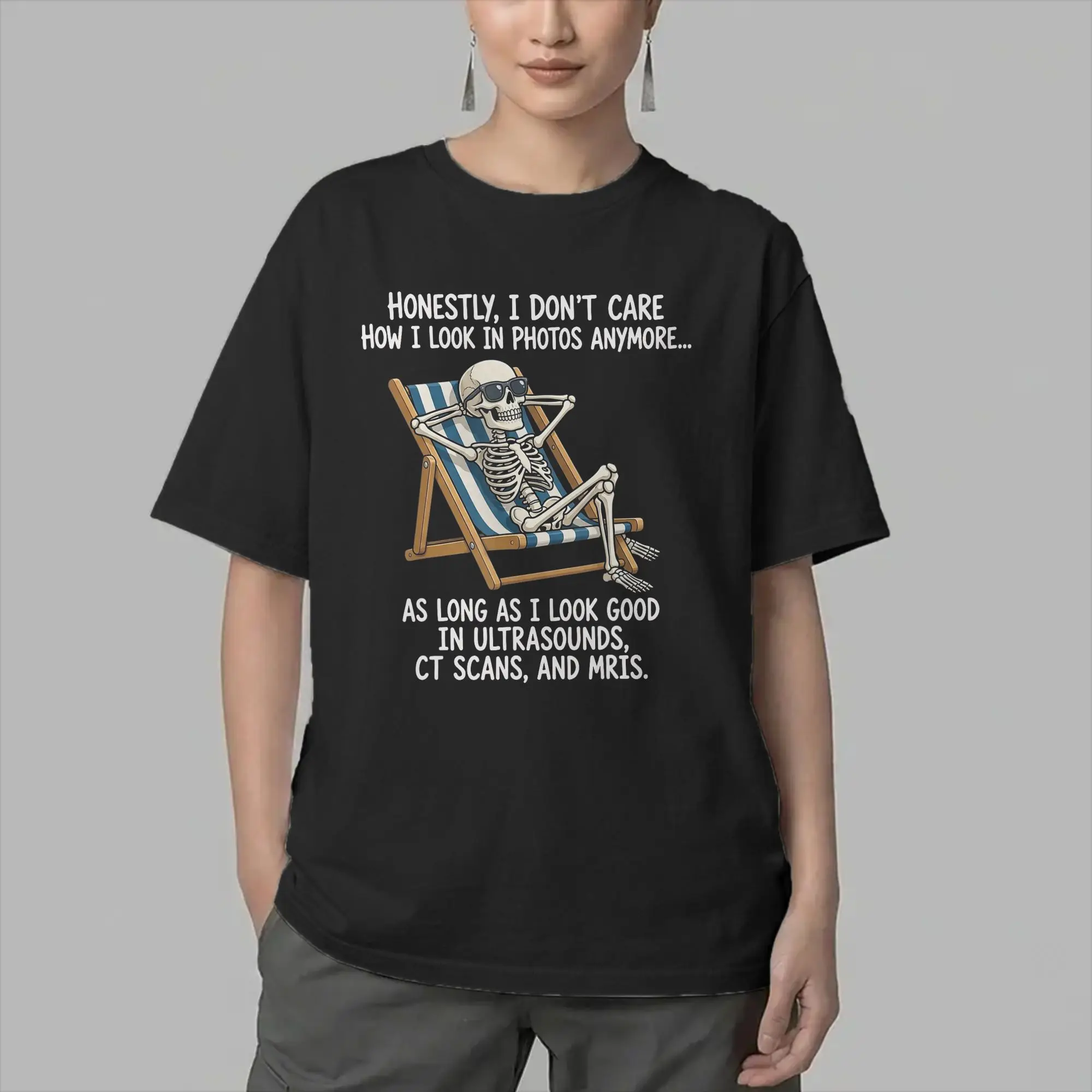 Men Honestly I Don't Care How I Look in Photos Anymore T Shirt  Cotton Clothes Funny Short Sleeve Crewneck Tee Shirt T-Shirt