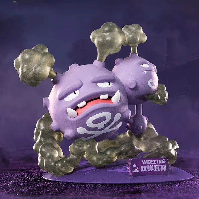 Pokemon Model Sirfetch 'D Weezing Figuur Mobiele Telefoon Stand Desktop Ornament Creatieve Animatie Randapparaat Speelgoed Verjaardagscadeau