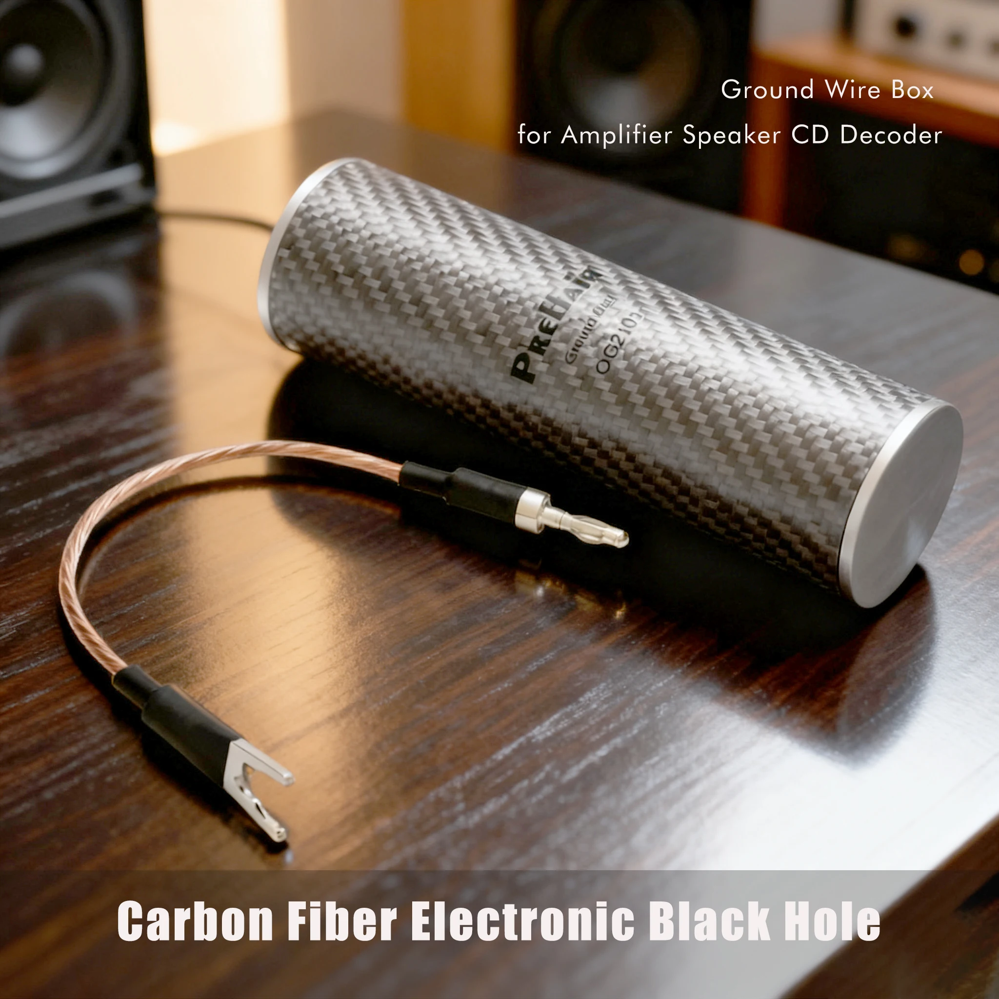 

Audio GND Cable Ground Bar Loop Noise Isolator, RCA Power Purifier, Y Spade E-Hole Static Eliminator 1Pcs