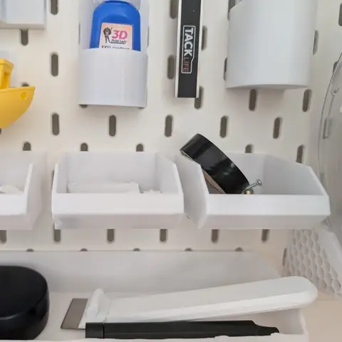 Yer Tasarruflu Plastik Alet Parça Düzenleyici - Garaj Mutfak DIY için Asılı Saklama Kutusu IKEA Skadis ile Uyumlu