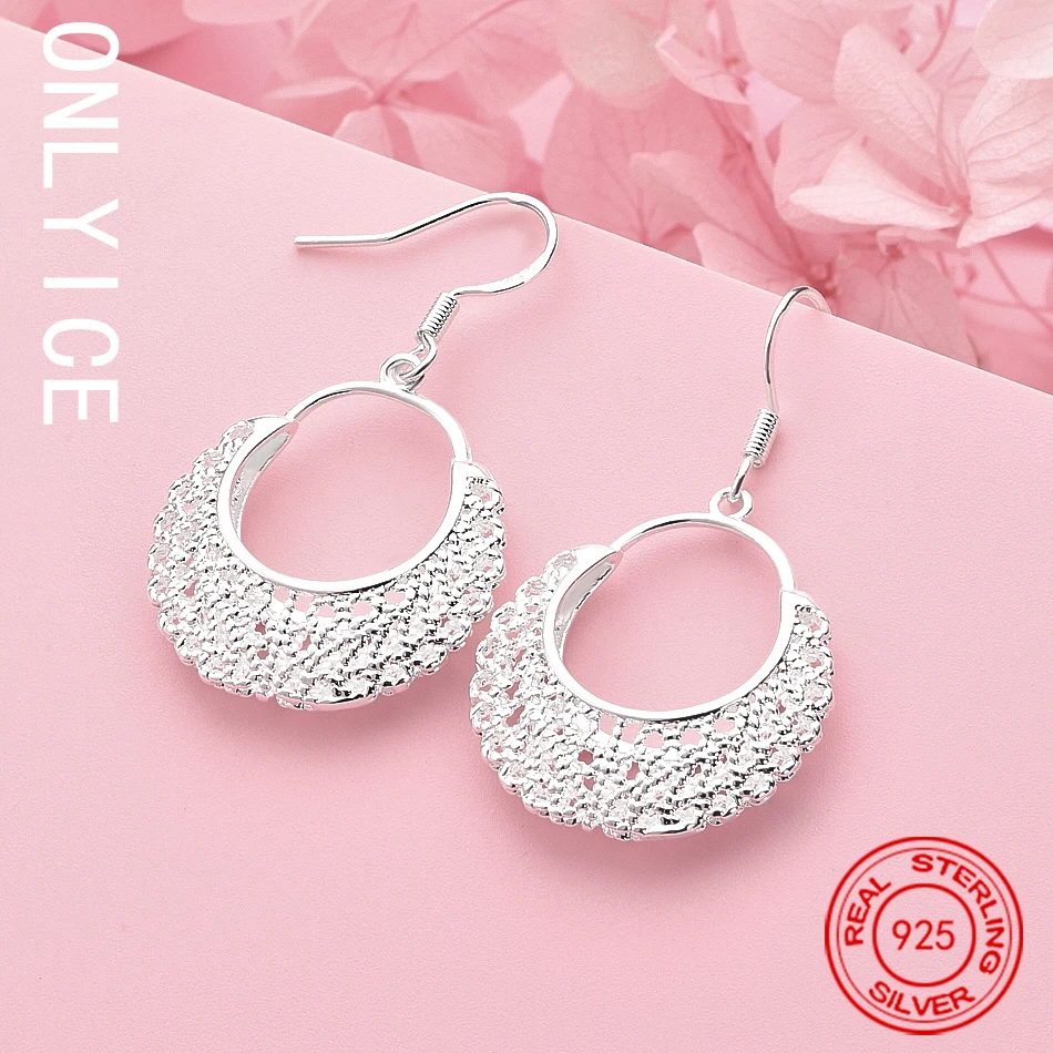 

Popular Brands Designer 925 Sterling Silver Vintage Long Earrings Fashion Party Wedding Accessories Jewelry Fine Gifts