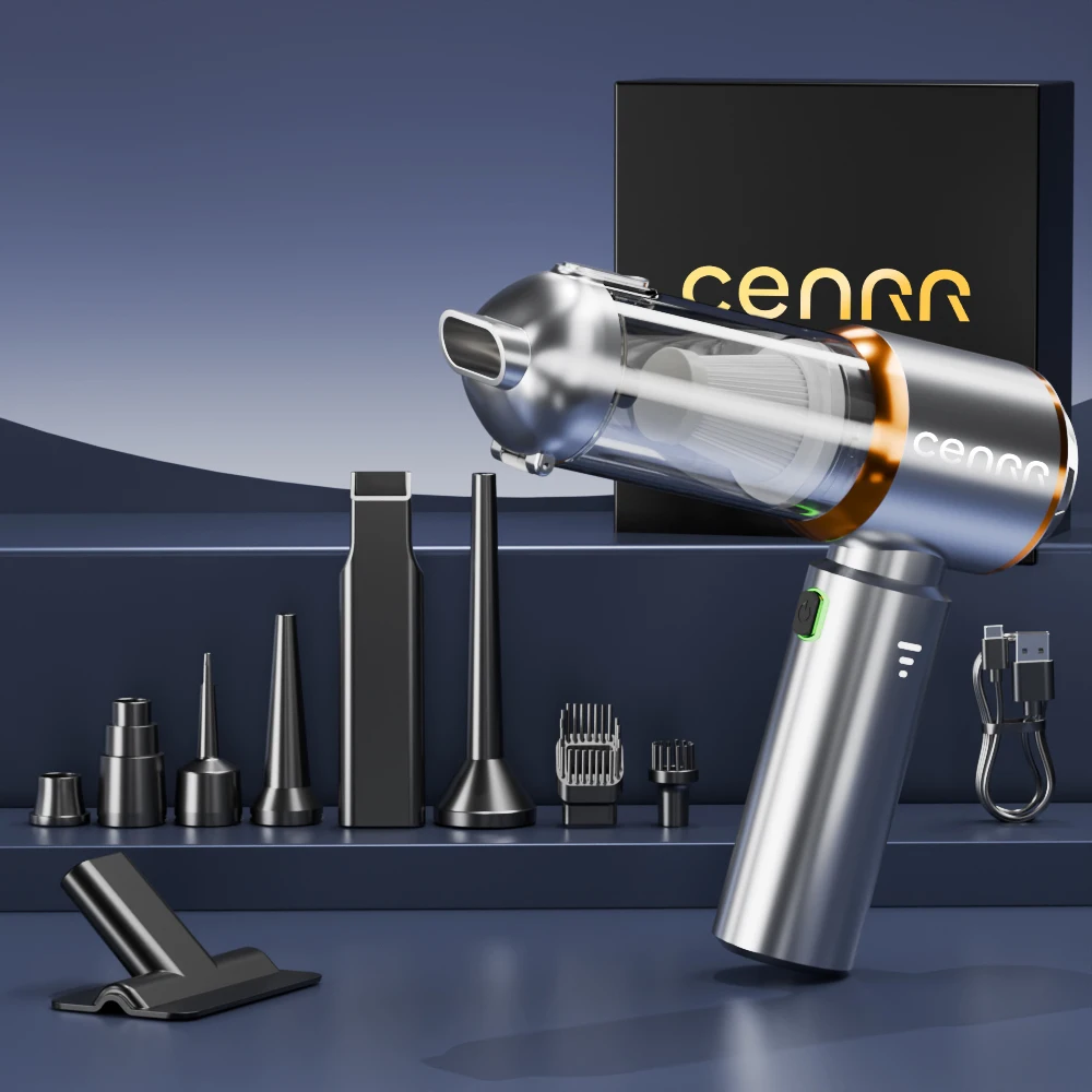 CENRR 2025 NEW Car Vacuum Cleaner Powerful Mini 998000PA Portable Vacuum Cleaner for Home Appliance Handheld Blower Car Cleaner image 3