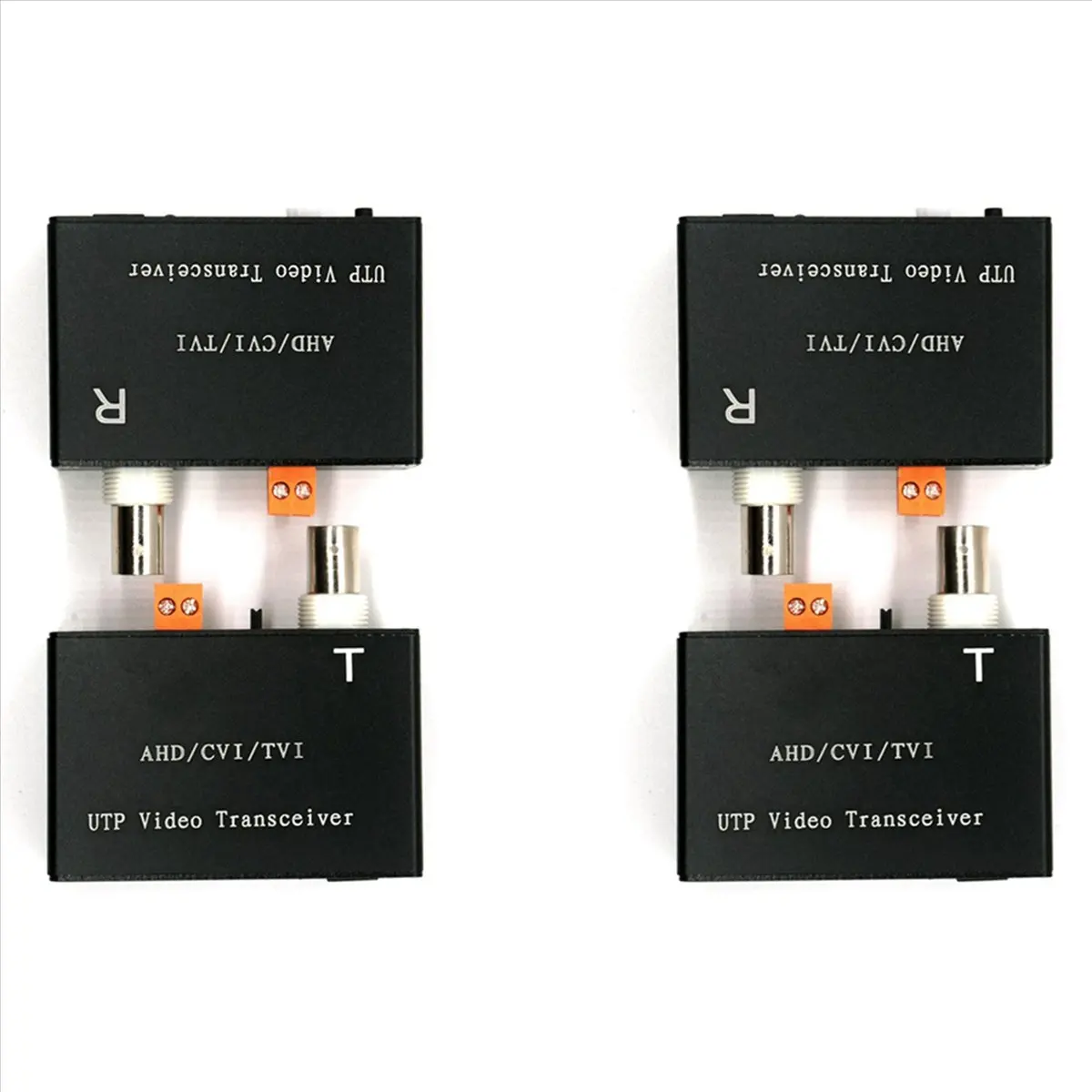 2X 1 Channel Active Video Twisted Pair Transmitter for CCTV Cameras UTP Long Range AHD TVI CVI CVBS 5MP