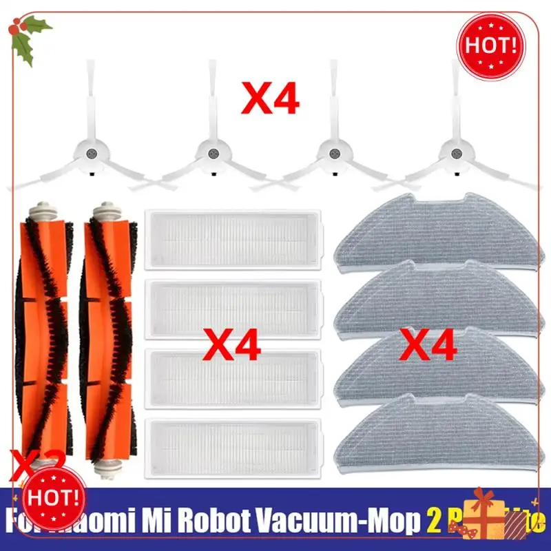 

ABLE-For Xiaomi Mijia Robot 2 Pro Lite Hepa Filter Main Side Brush Vacuum Cleaner Accessories