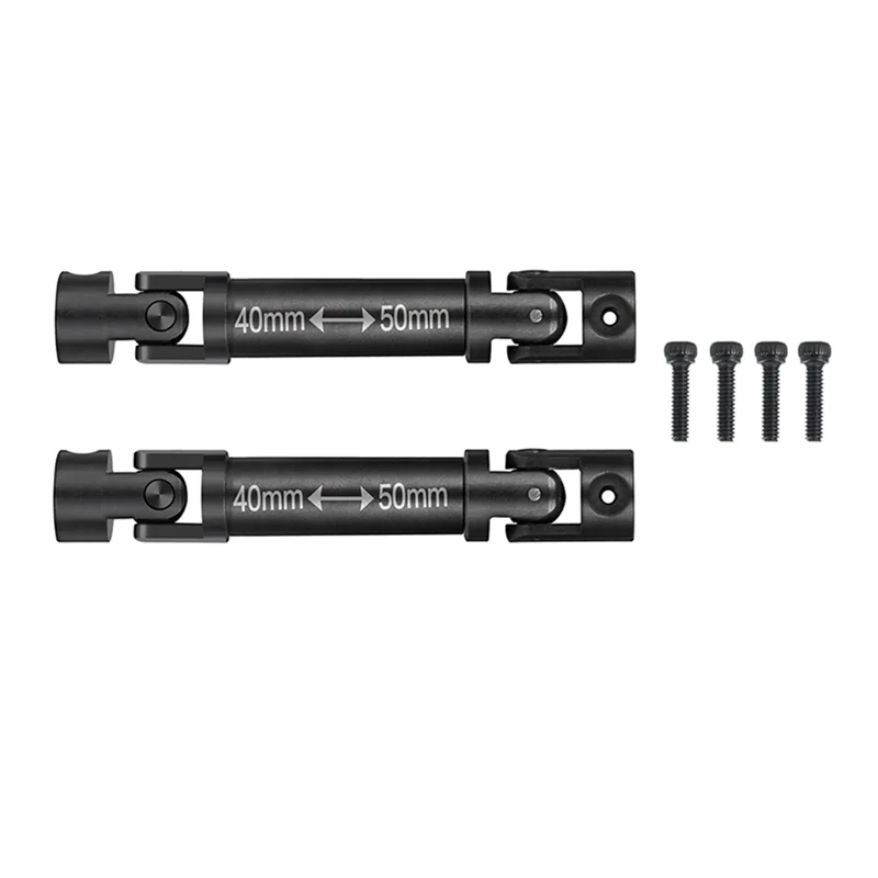 

BEDW-For FMS FCX24 Metal Steel Drive Shaft CVD 1/24 RC Crawler Car Upgrades Parts Accessories