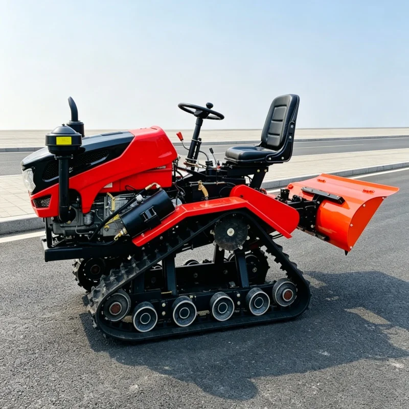 Customized Farm Tracked Rotary Tiller, Easy to Operate. Best-selling All-scenario Farm Tilling Equipment for 26 Years