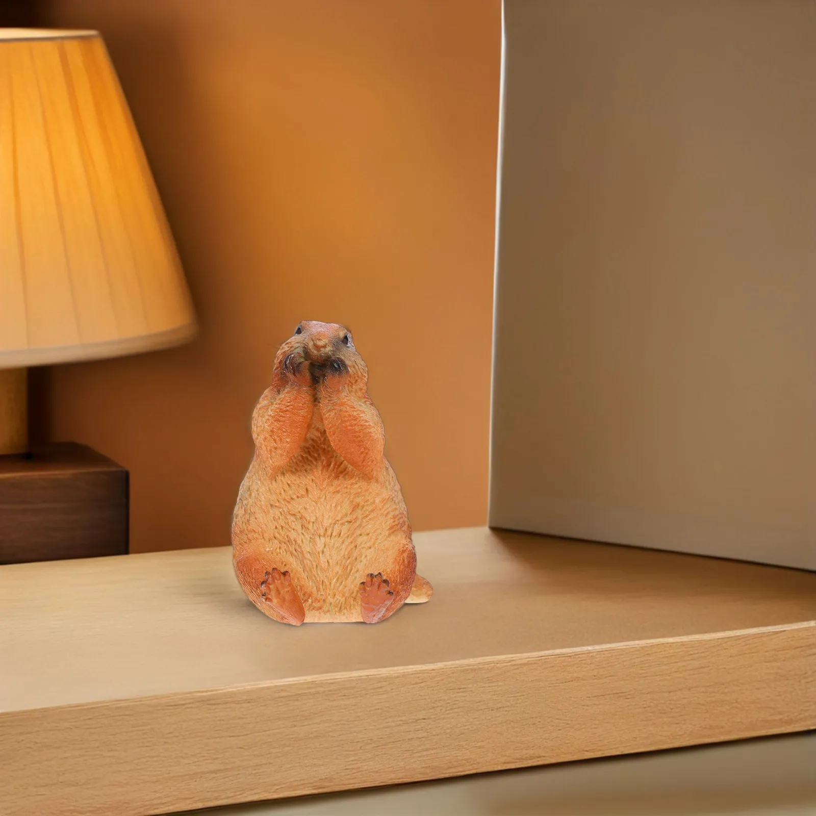 

Detailed Groundhog Wildlife Figure PVC Animal Statue for Children's Imaginative Play Teaching Tool Home Office School Decor
