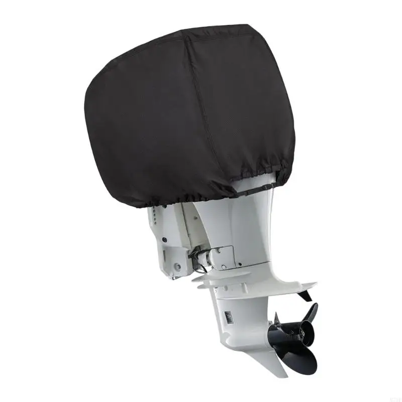 M76E 600D TPE Bootsmotorschutz, passend für Motoren mit 115 bis 225 wetterfest, leichtes Design, reißfeste Abdeckung – Detail 7