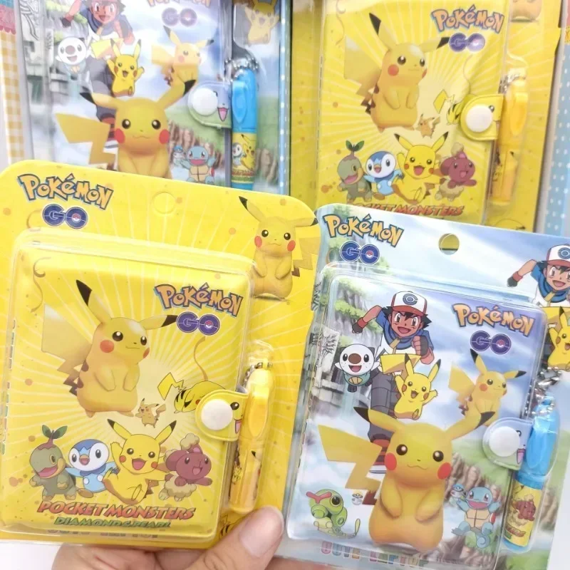 Pokemon Pikachu Notebook Set di penne a sfera Cartoon Anime Studenti carini Blocco note portatile Regali di festa di cancelleria per l'apprendimento della moda