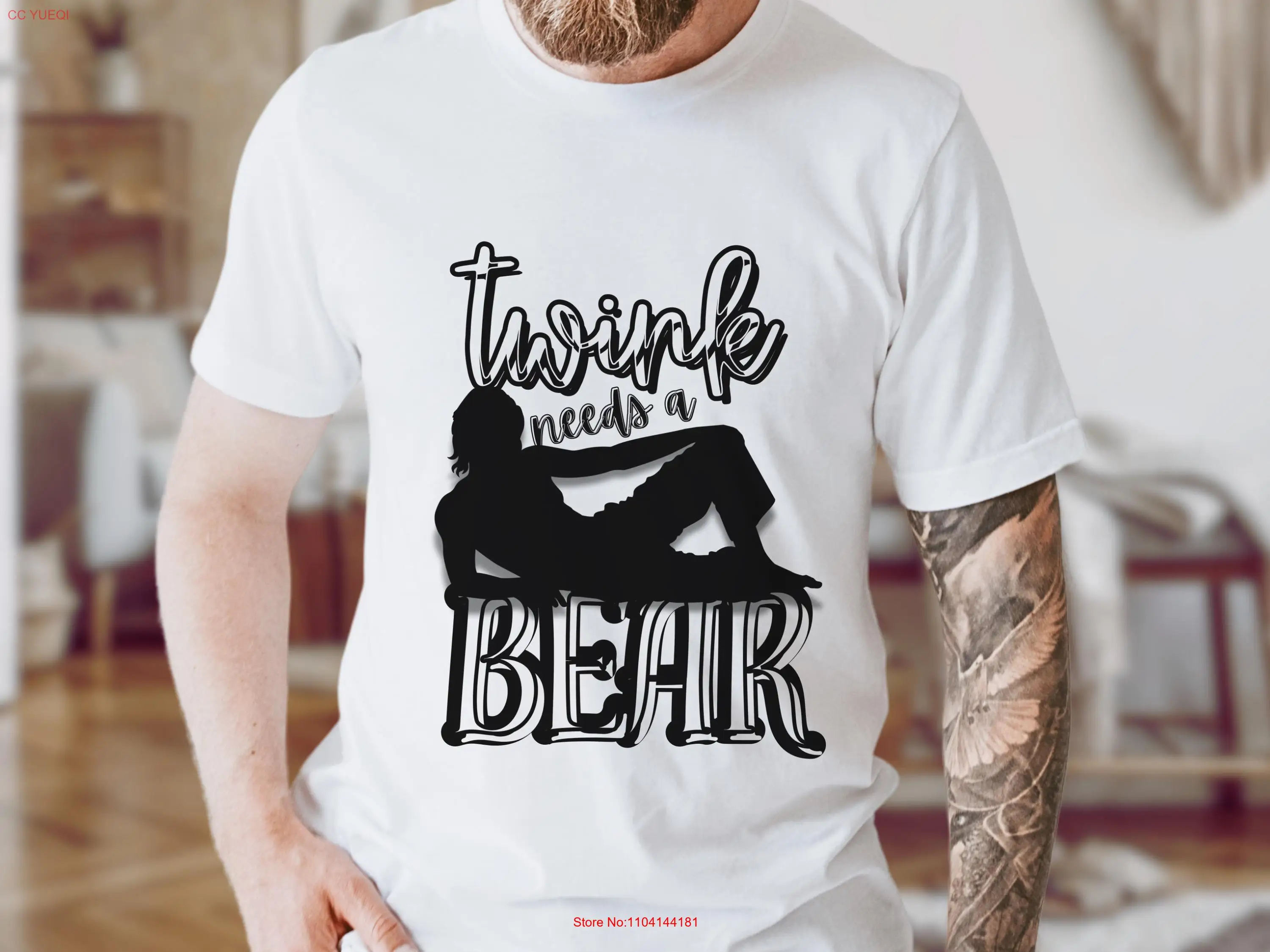 Twink Needs a Bear T Shirt Fun and Bold LGBTQ Apparel for Twinks Bears Gay Pride Community Perfect  long or short sleeves