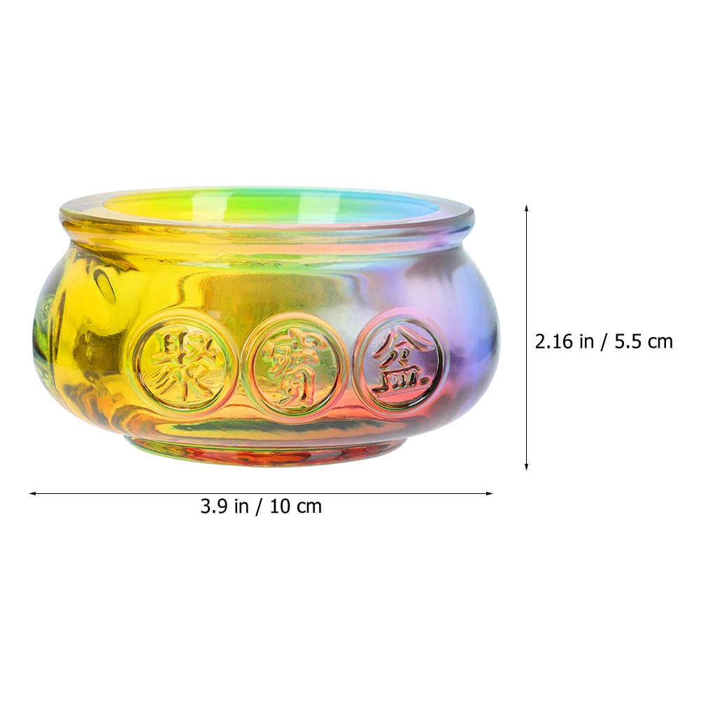 

Colorful Crystal Cornucopia Ornament Premium Ingot Storage Home Desktop Decorative Art Festival Gift Office Table