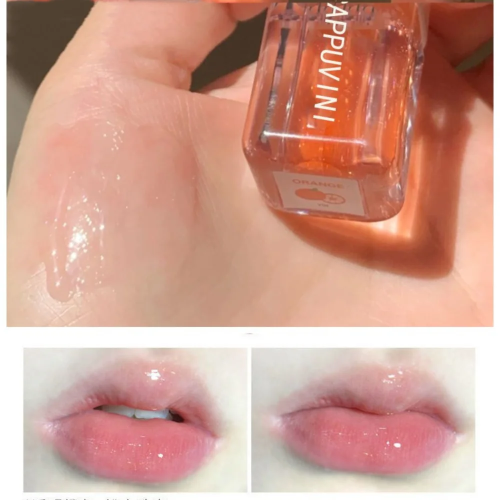 Crystal Jelly Lip Gloss specchio trasparente Lip Glaze Waterproof Lasting Moisturizing Lip Ink Lip Tint rossetto liquido