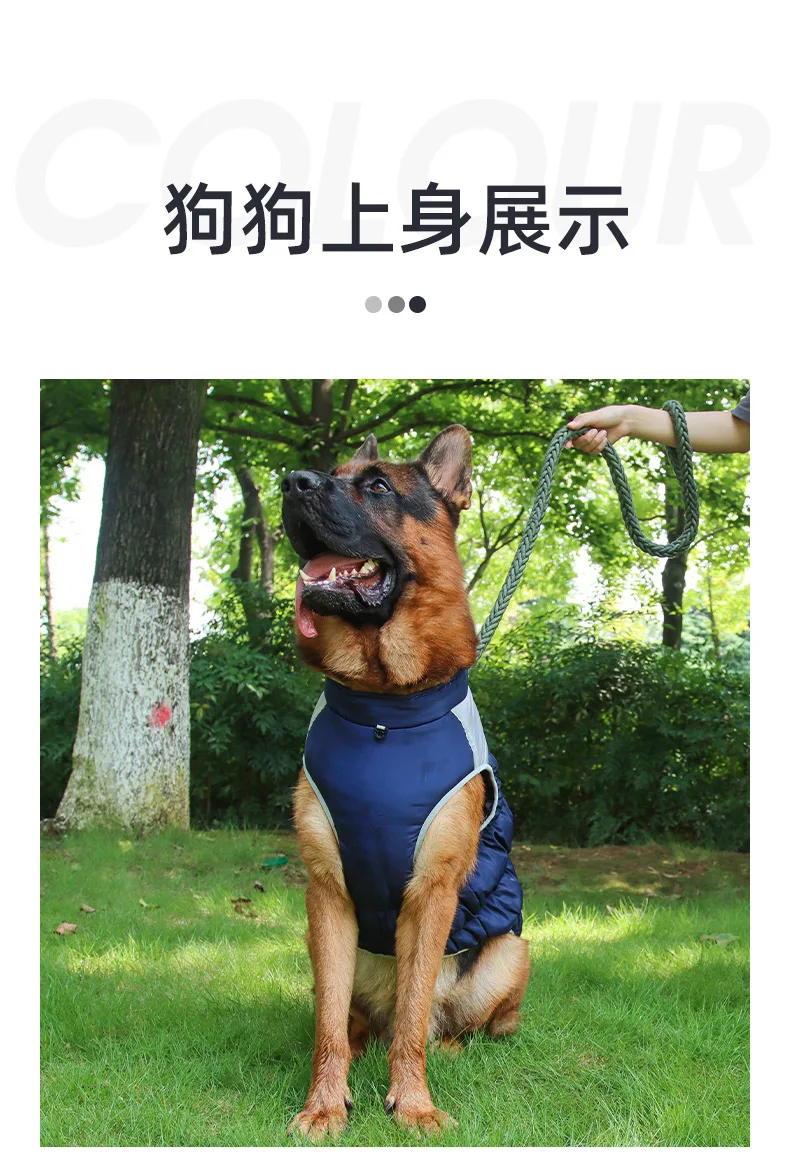 Dog Clothes for Large Dogs Waterproof Dog Coat Warm Dog Jacket for French Bulldog Wilma Autumn Winter Dog Accessories