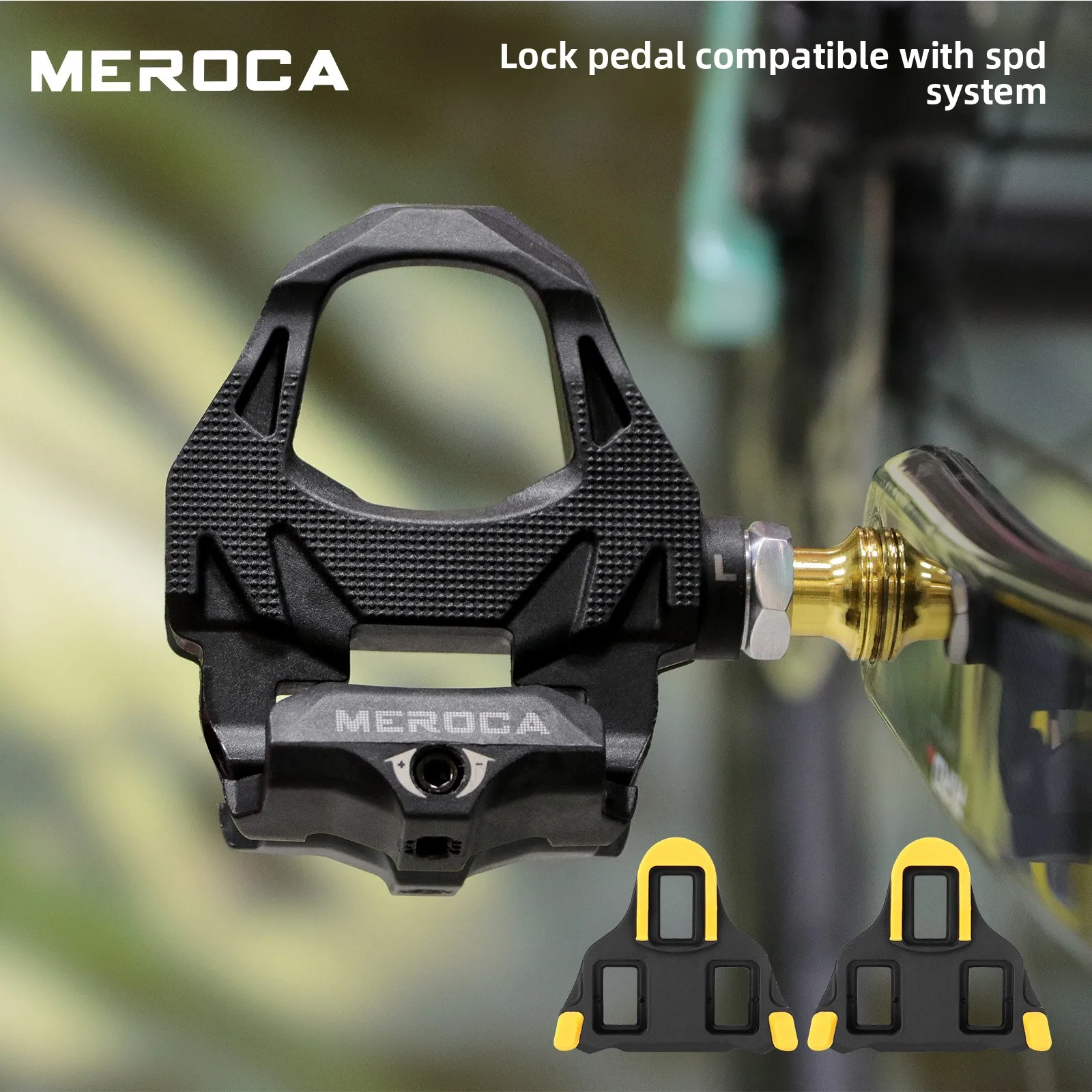 

MEROCA HD — 82 Легкая педаль с блокировкой для шоссейного велосипеда с системой SPD: самоблокирующийся, 4-подшипник с фиксирующей пластиной